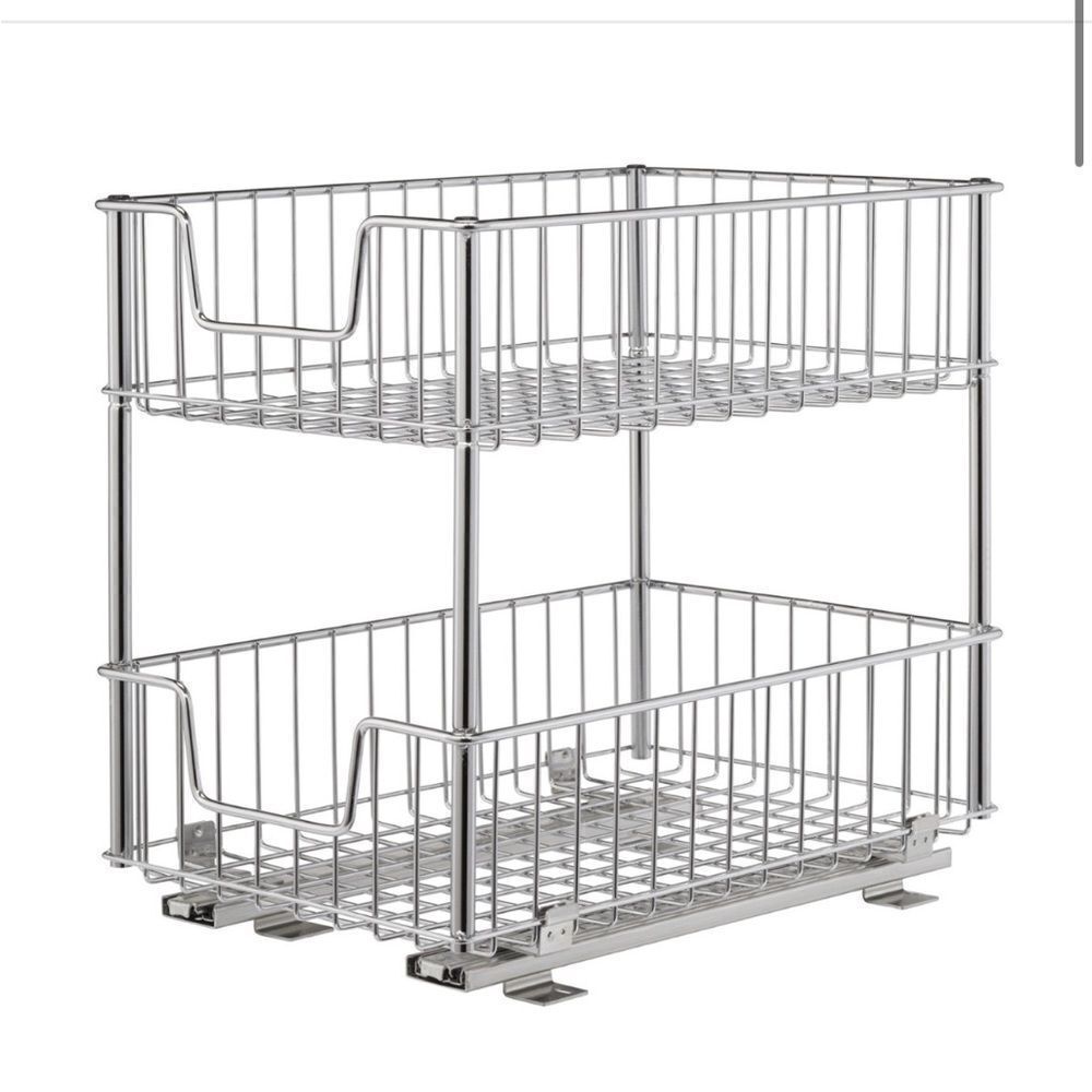 TRINITY | 2-Tier Sliding Drawer | Chrome New in box